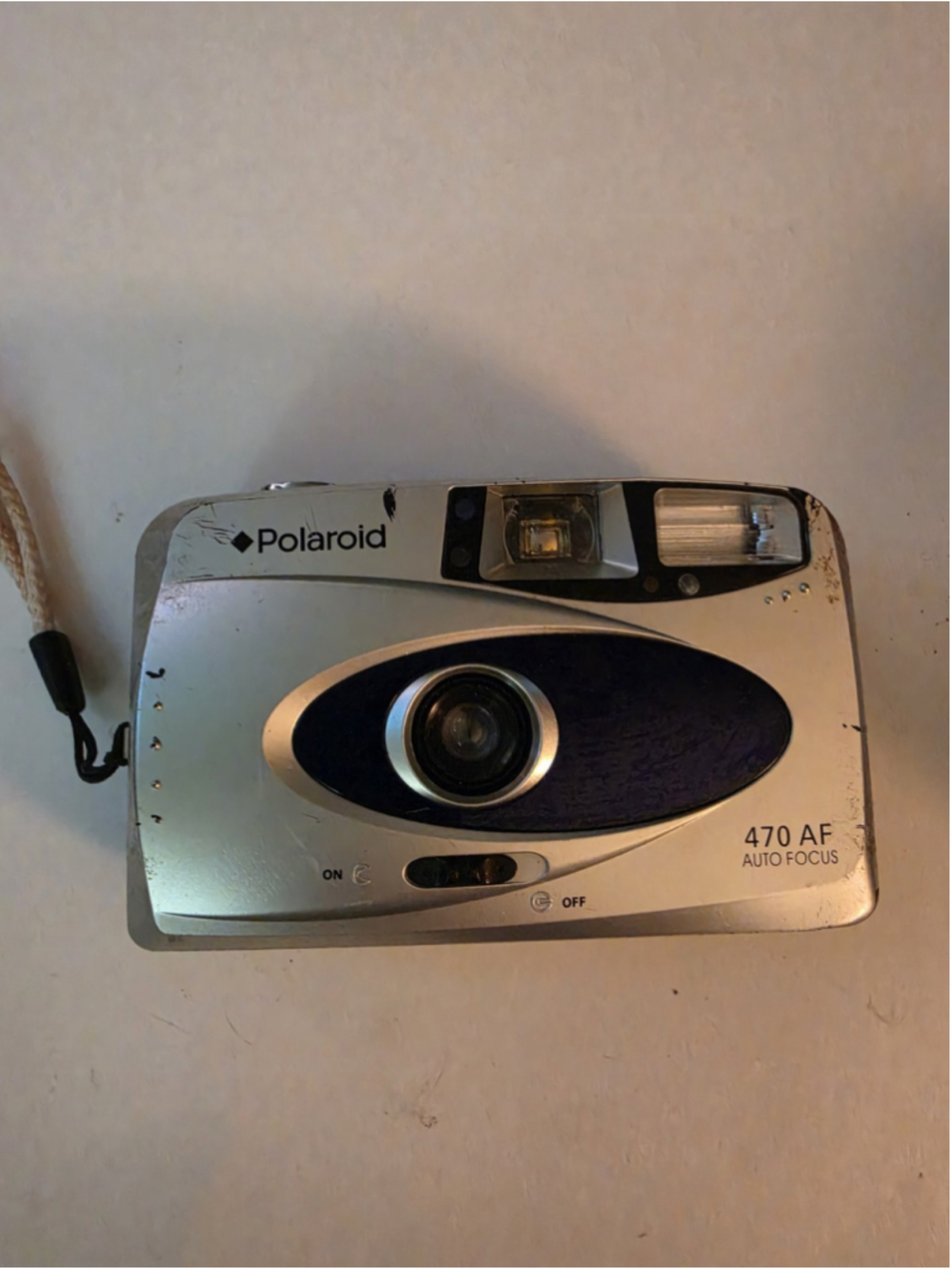 Vintage Polaroid 470 AF Auto Focus 35mm Point & Shoot Film Camera Flash UNTESTED